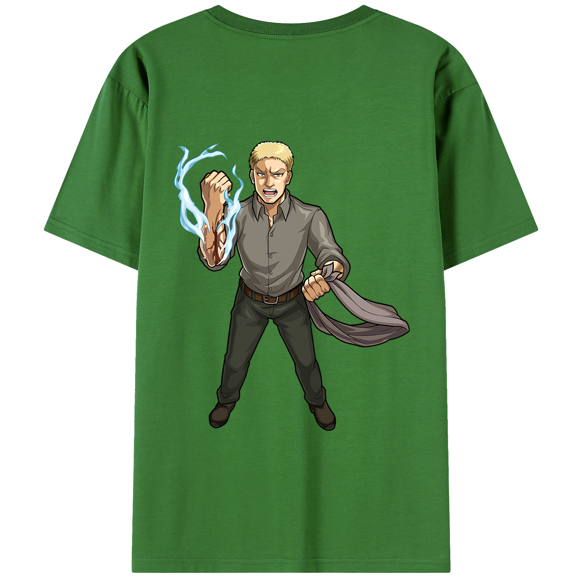 （画像用） 進撃の巨人 ライナー・ブラウン Attack on Titan Reiner Braun レディース半袖Tシャツ(バックプリント)